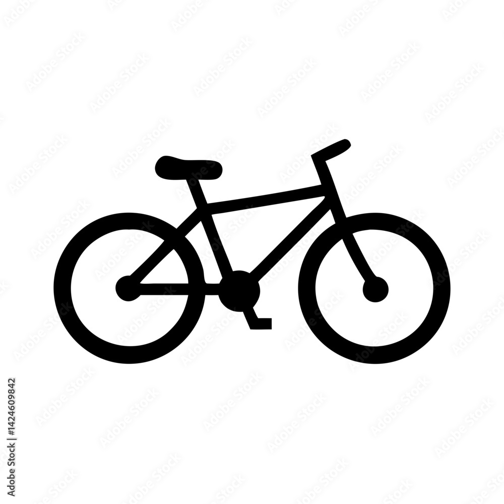 Bicycle icon vector illustration of bike cycle for transportation fitness and recreation use design Bicycle icon vector illustration of bike cycle for transportation fitness and recreation use design
