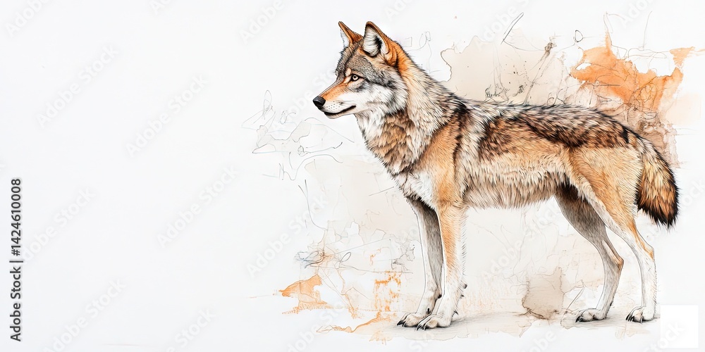 Fototapeta premium eurasian wolf