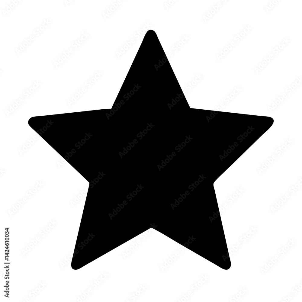Black star shape vector illustration for graphic design and decoration element and symbol icon Black star shape vector illustration for graphic design and decoration element and symbol icon
