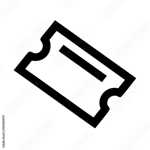 Find event tickets online concert movie sports theatre and show entry pass vector graphic icon