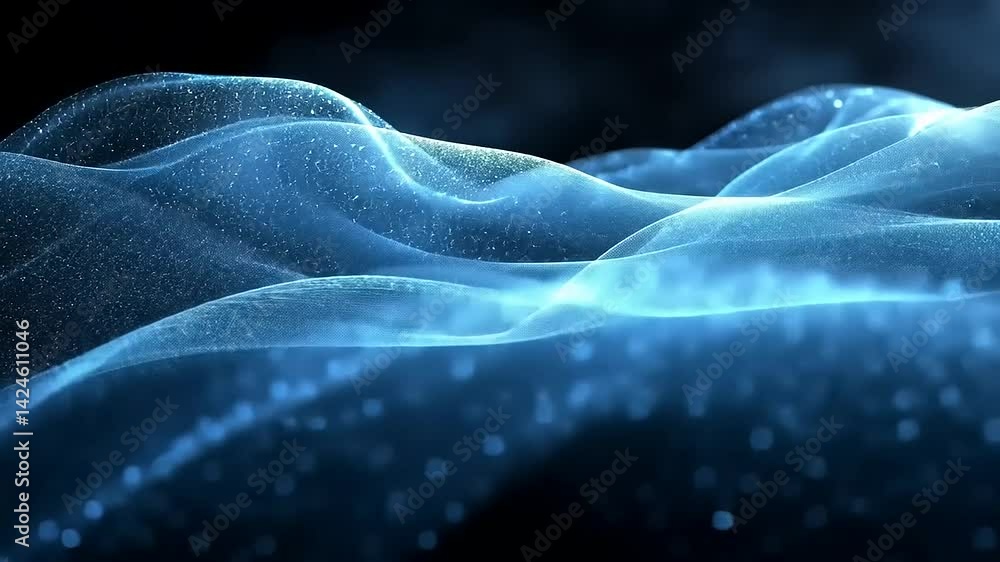 Shimmering Blue Abstract Shimmering Blue Abstract