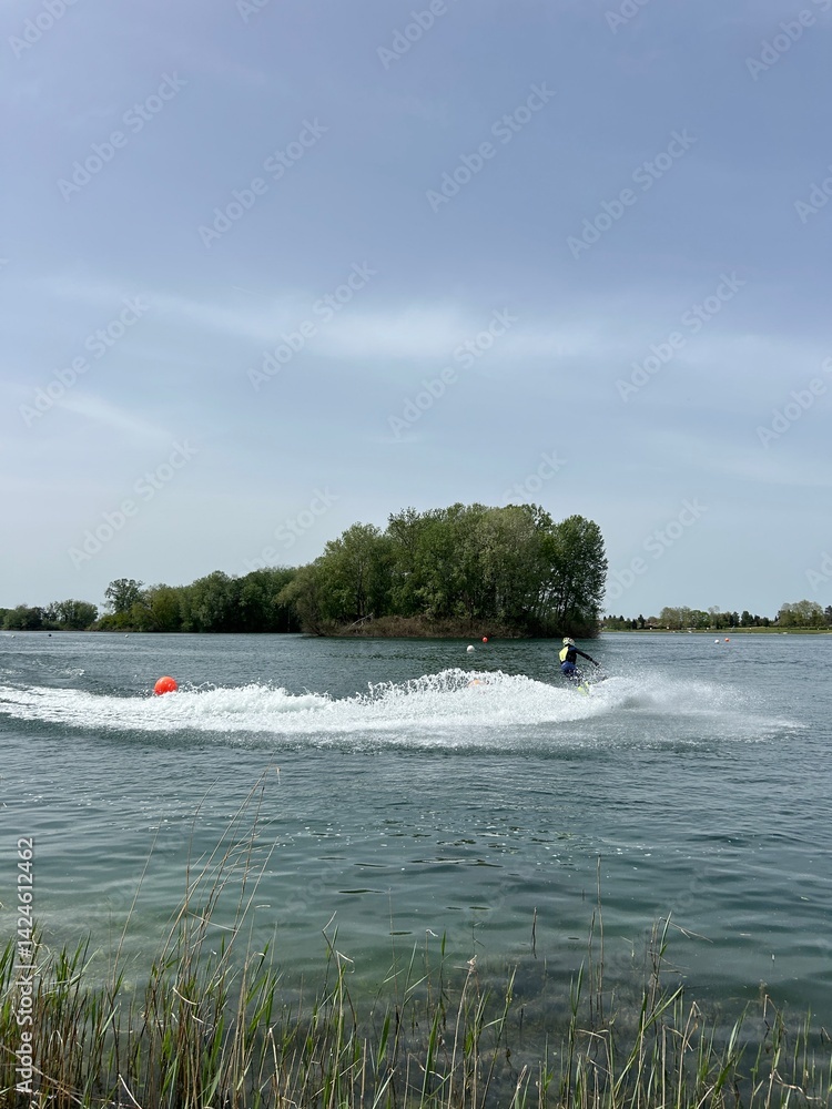 Fototapeta premium Jet Ski on the Lake