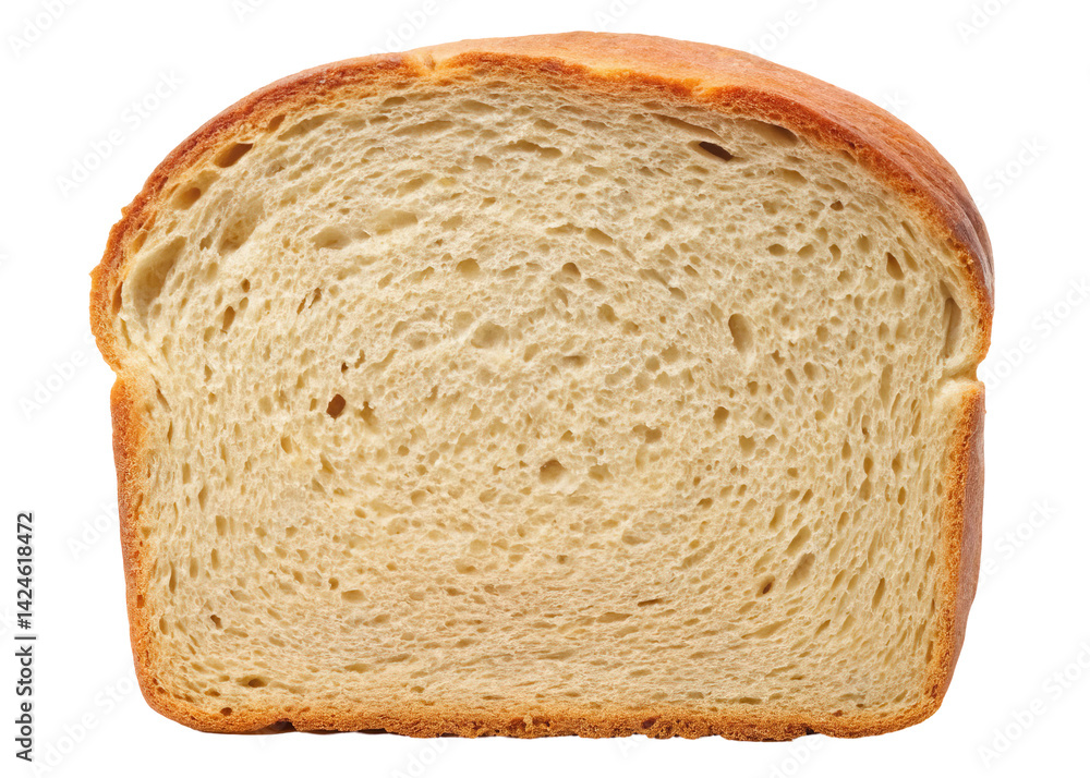 Detailed view of a sliced loaf of bread on a transparent background Detailed view of a sliced loaf of bread on a transparent background