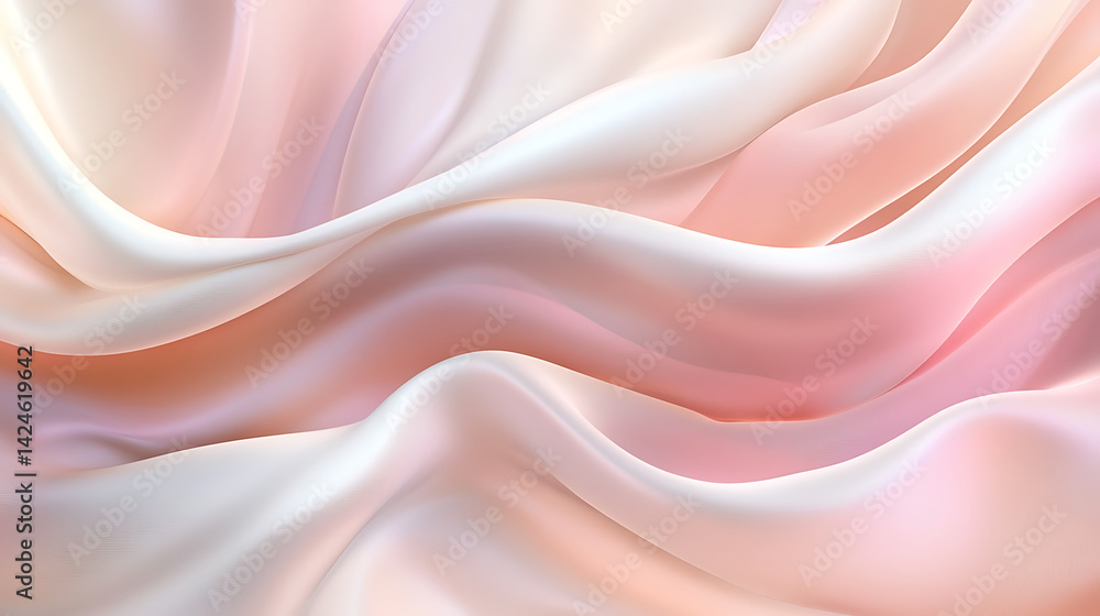 Obraz premium A smooth abstract wave pattern of cloth 