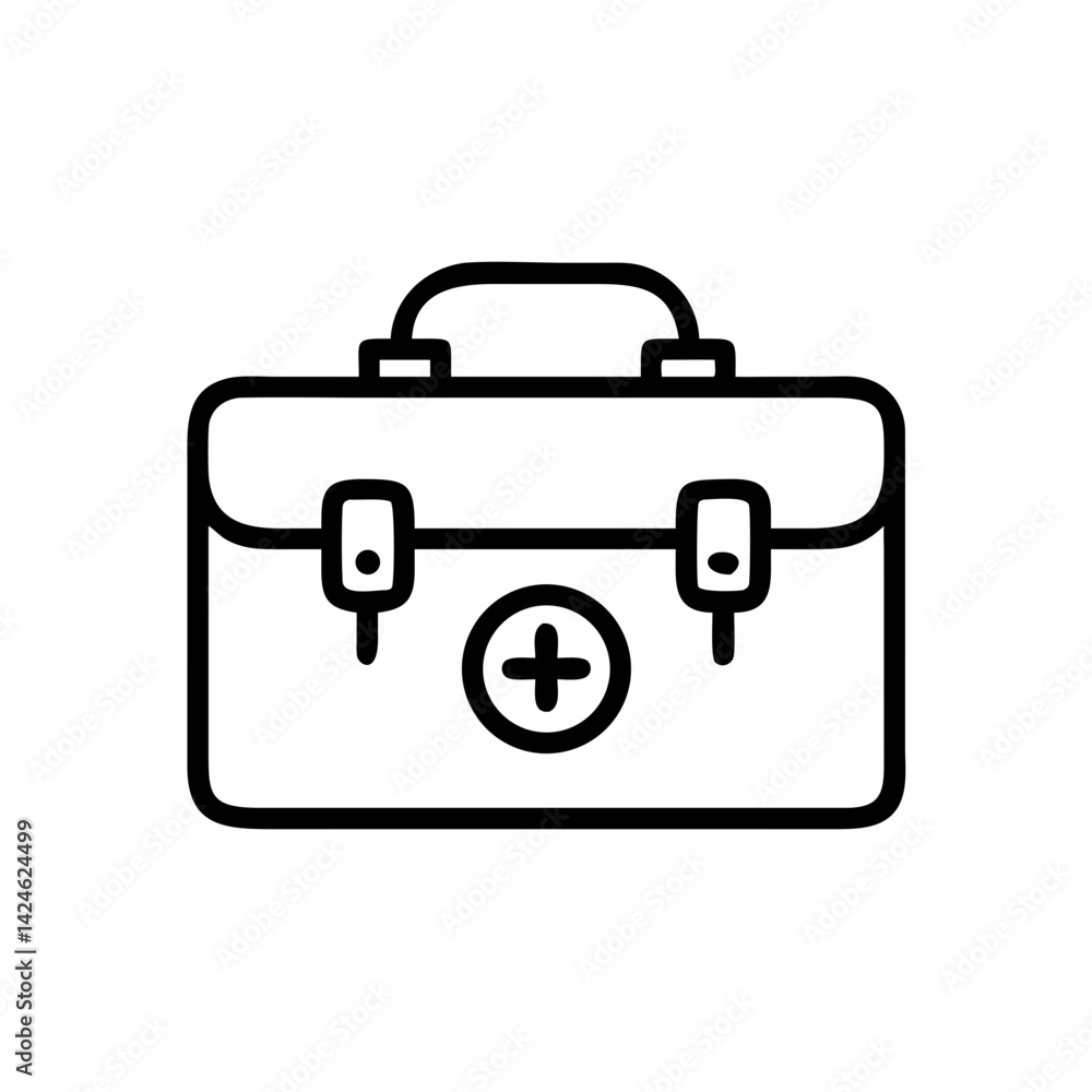 Icon of a doctorchest / first aid kit Icon of a doctorchest / first aid kit