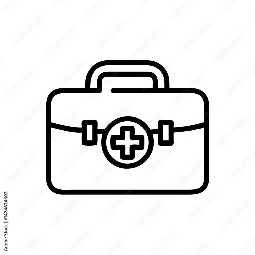 Icon of a doctorchest / first aid kit Icon of a doctorchest / first aid kit