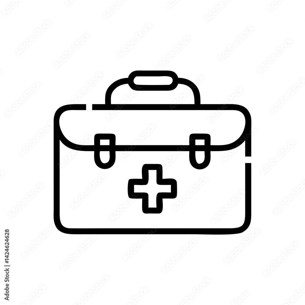 Icon of a doctorchest / first aid kit Icon of a doctorchest / first aid kit