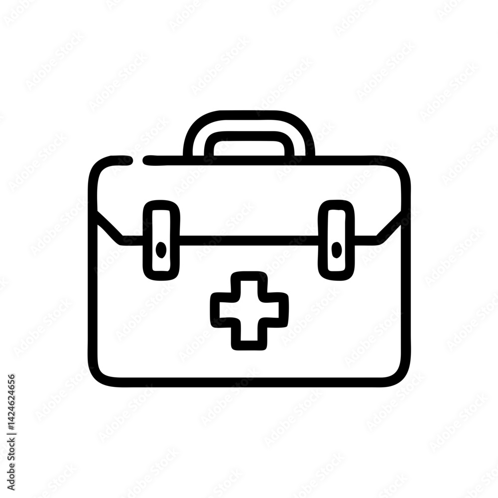Icon of a doctorchest / first aid kit Icon of a doctorchest / first aid kit
