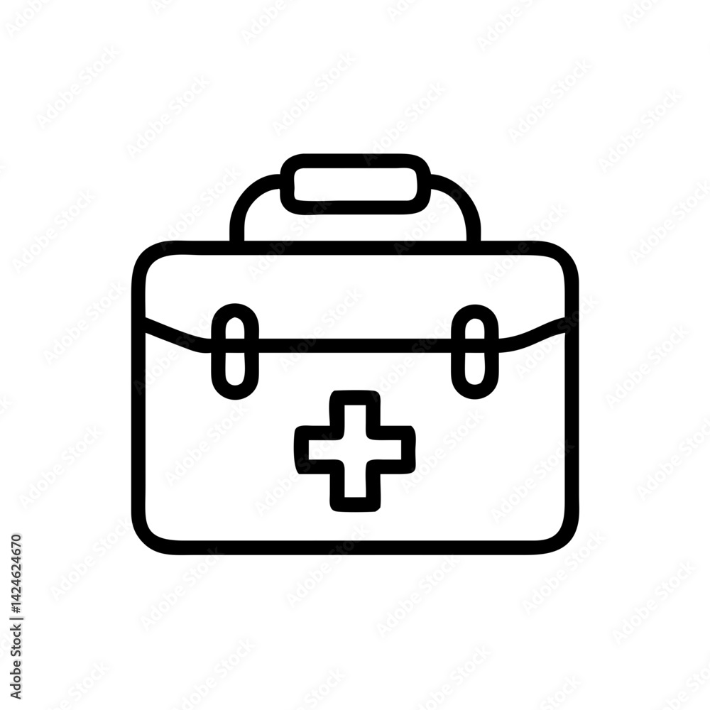 Icon of a doctorchest / first aid kit Icon of a doctorchest / first aid kit