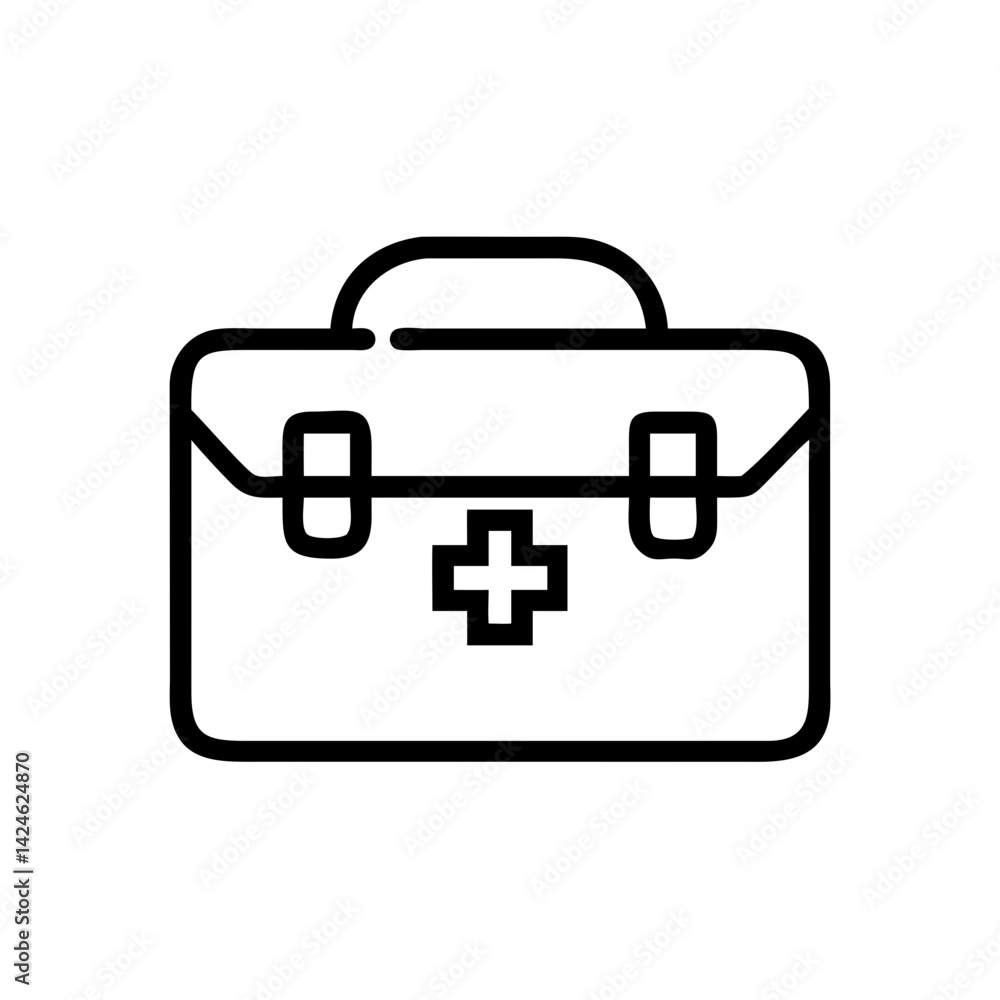 Icon of a doctorchest / first aid kit Icon of a doctorchest / first aid kit