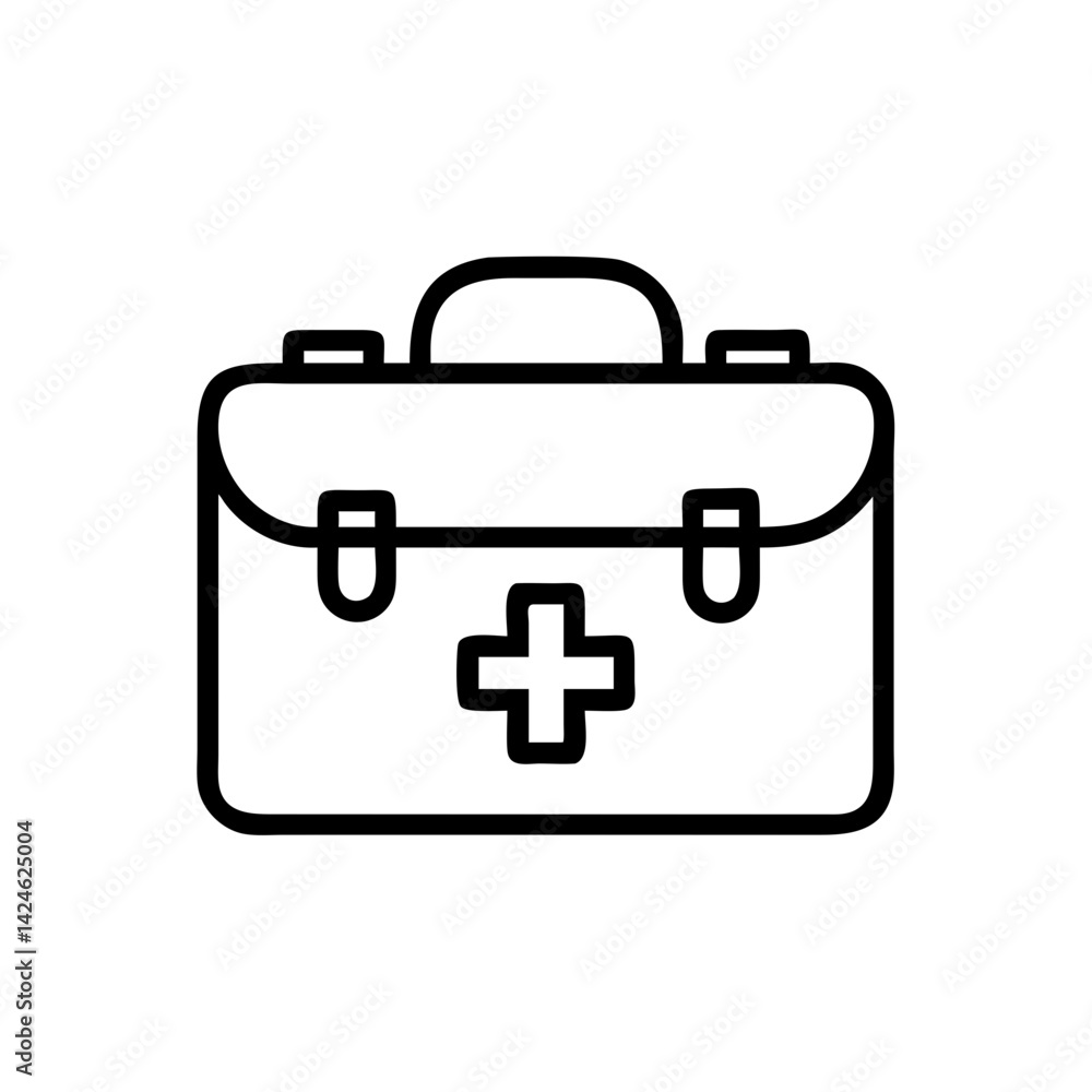 Icon of a doctorchest / first aid kit Icon of a doctorchest / first aid kit