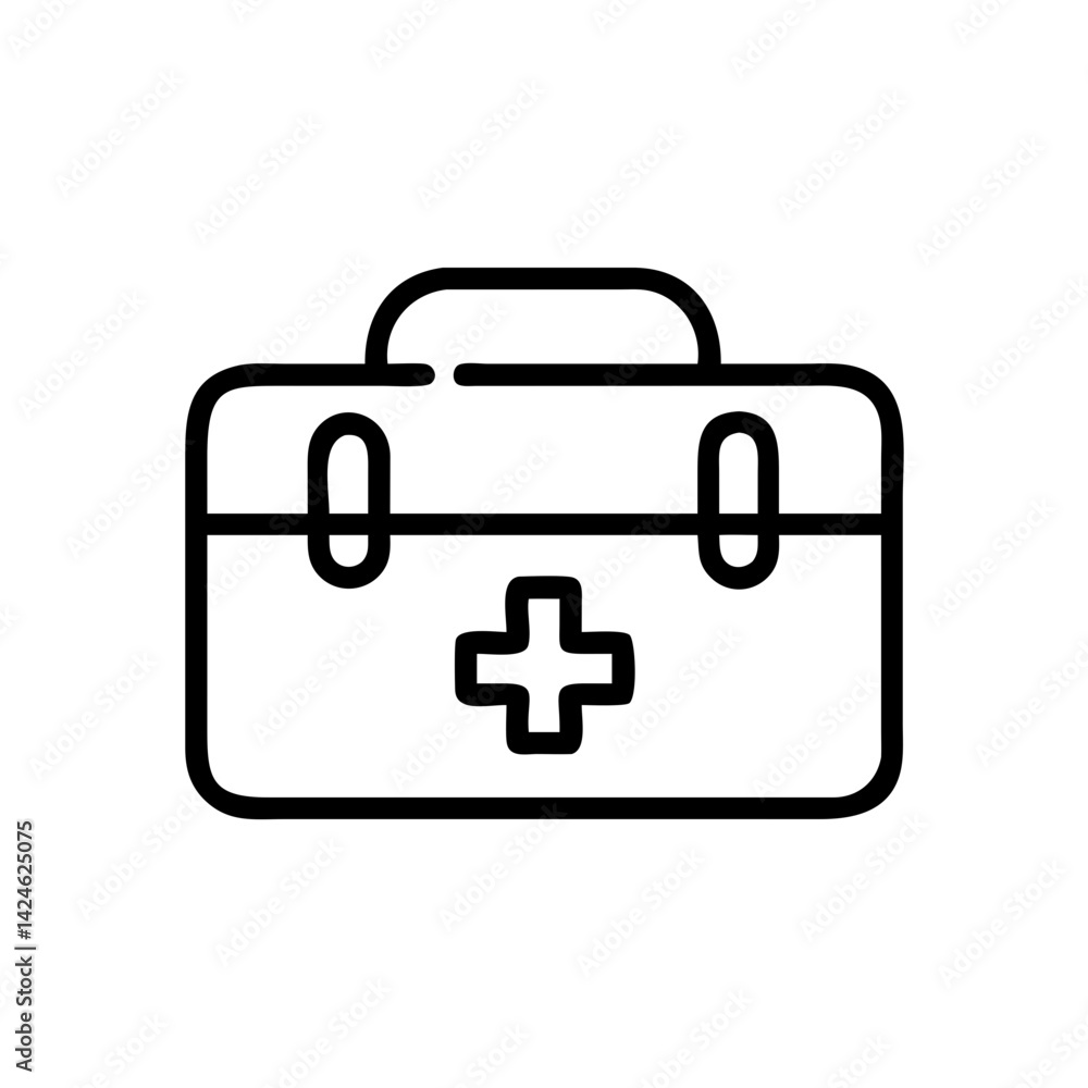 Icon of a doctorchest / first aid kit Icon of a doctorchest / first aid kit