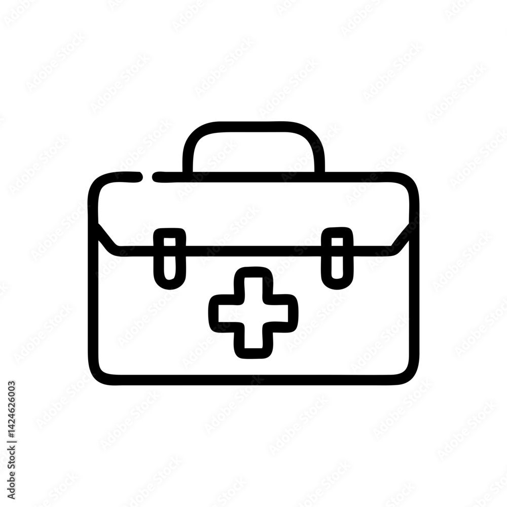 Icon of a doctorchest / first aid kit Icon of a doctorchest / first aid kit