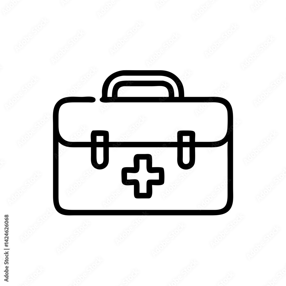 Icon of a doctorchest / first aid kit Icon of a doctorchest / first aid kit