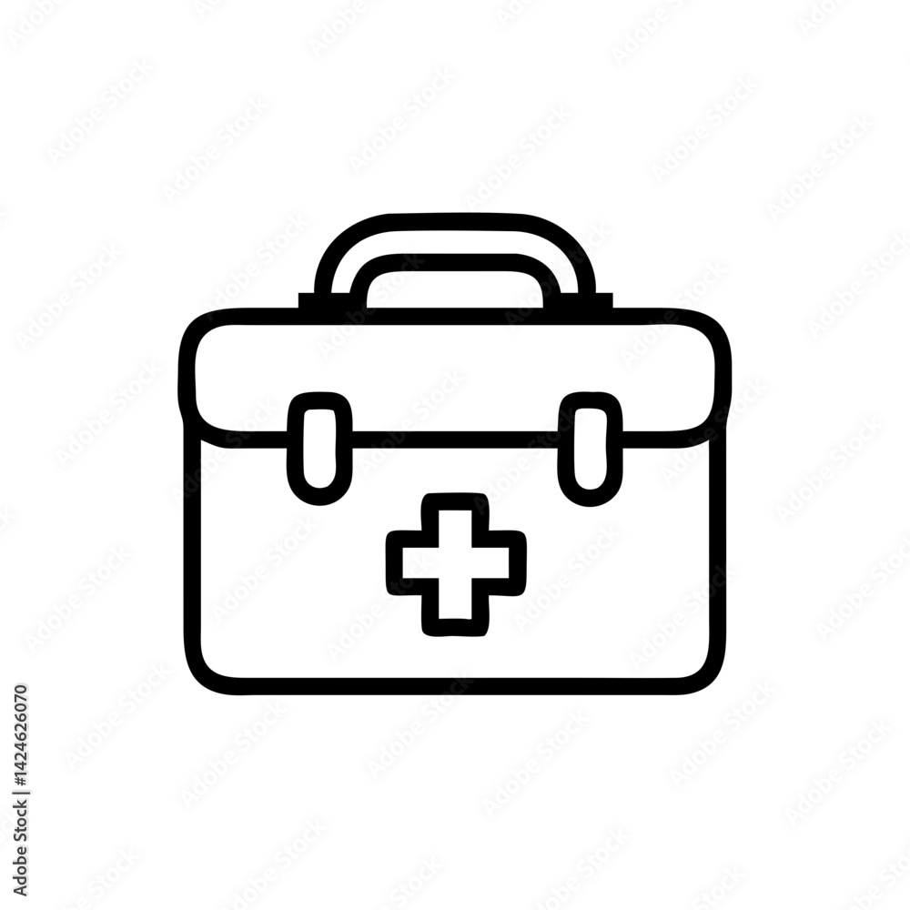 Icon of a doctorchest / first aid kit Icon of a doctorchest / first aid kit