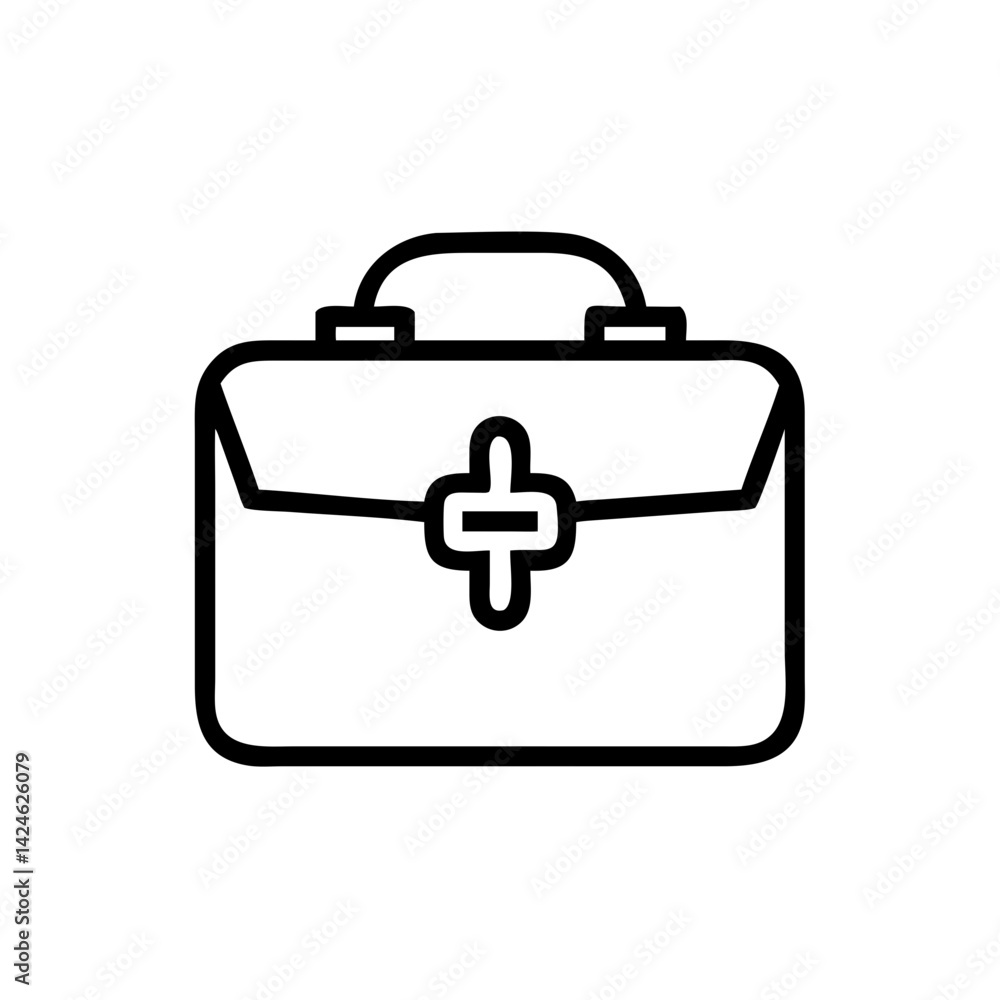 Icon of a doctorchest / first aid kit Icon of a doctorchest / first aid kit