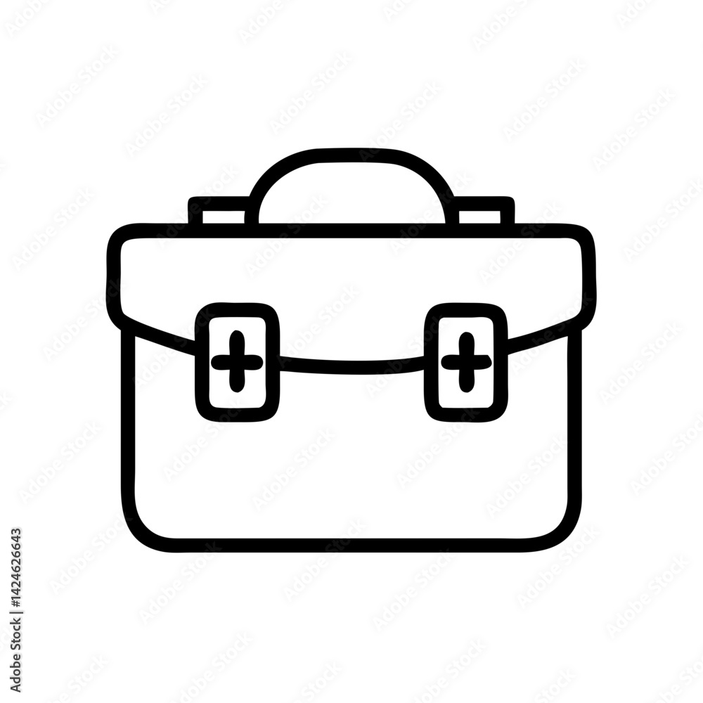 Icon of a doctorchest / first aid kit Icon of a doctorchest / first aid kit
