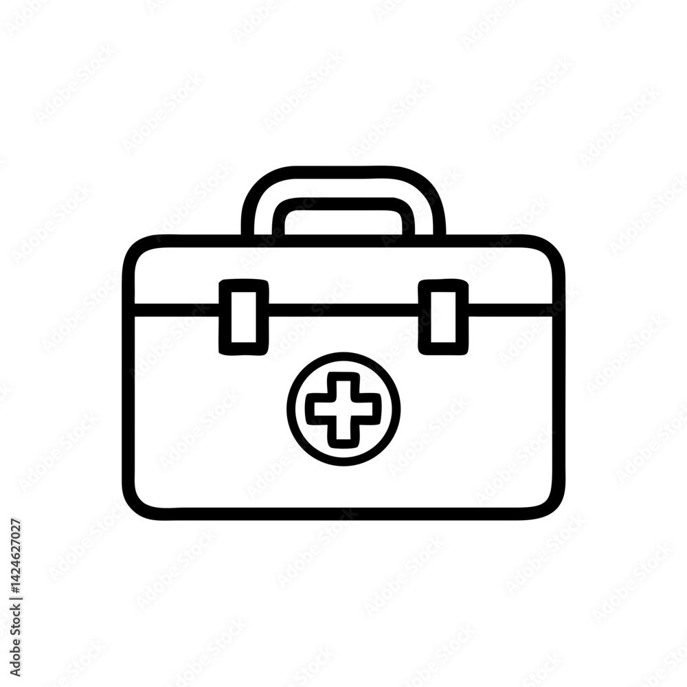 Icon of a doctorchest / first aid kit Icon of a doctorchest / first aid kit