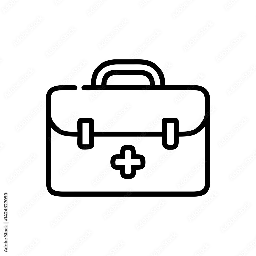 Icon of a doctorchest / first aid kit Icon of a doctorchest / first aid kit