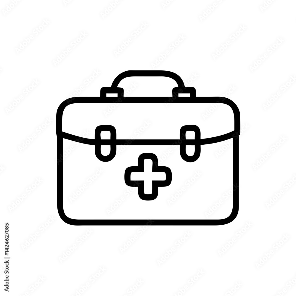 Icon of a doctorchest / first aid kit Icon of a doctorchest / first aid kit