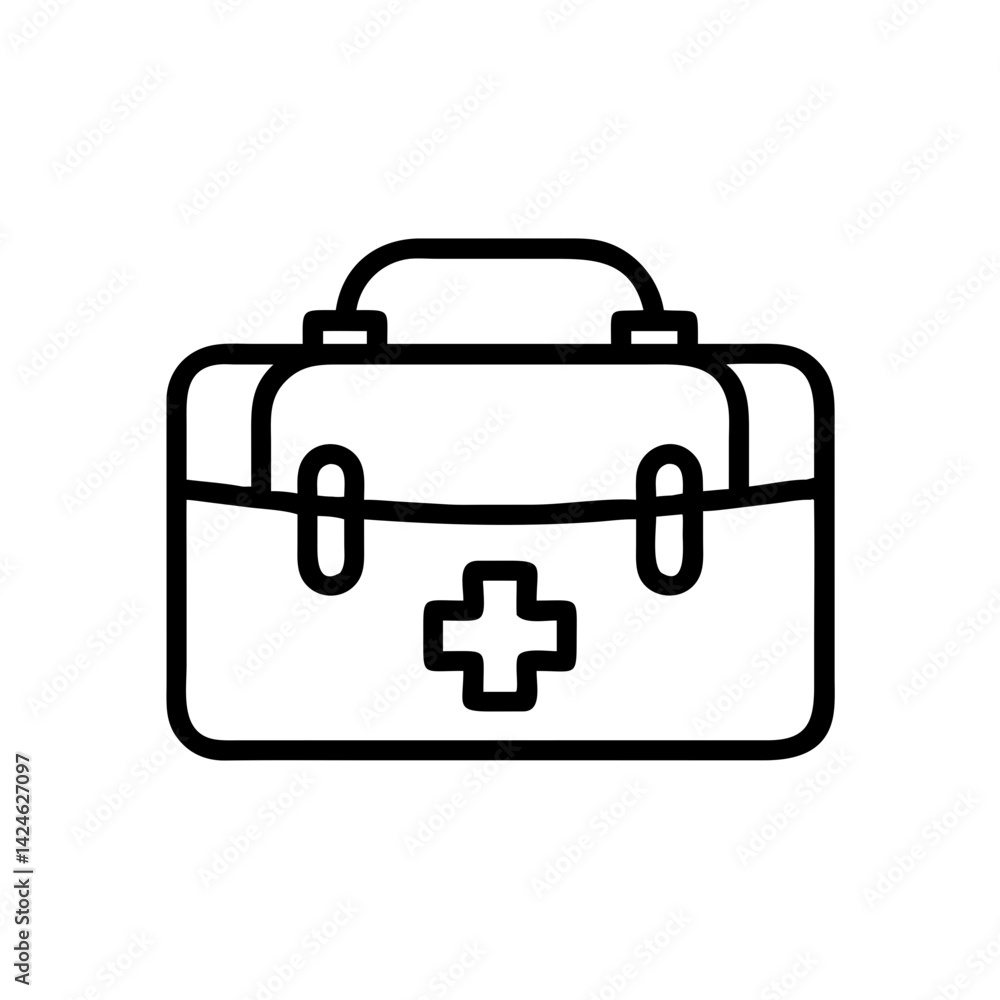 Icon of a doctorchest / first aid kit Icon of a doctorchest / first aid kit