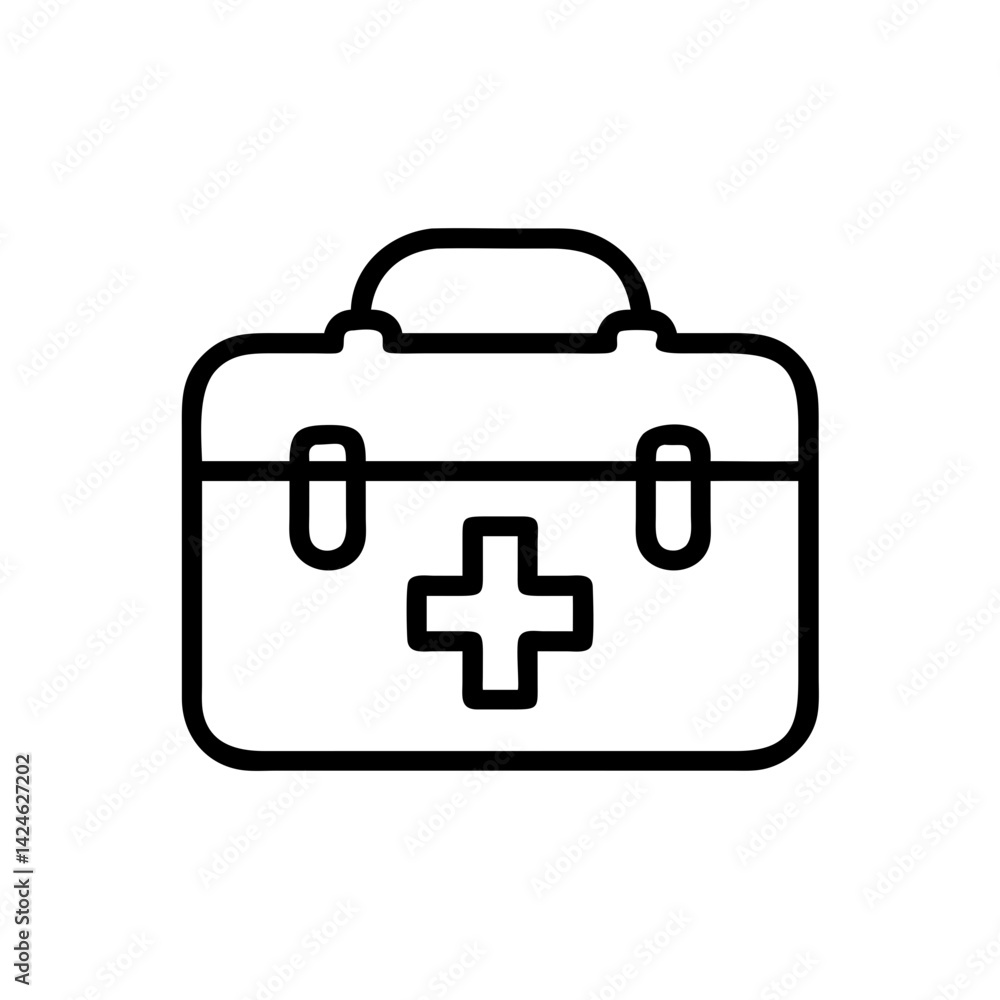 Icon of a doctorchest / first aid kit Icon of a doctorchest / first aid kit