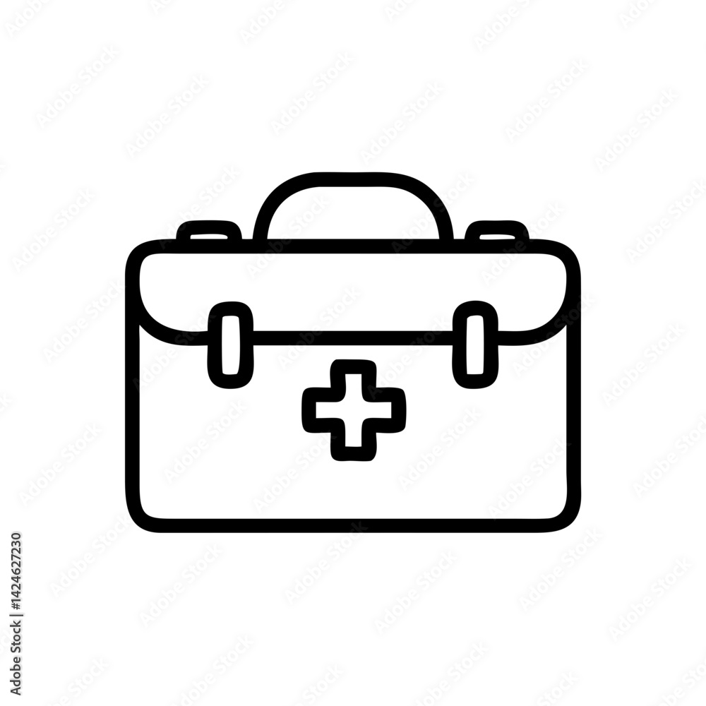 Icon of a doctorchest / first aid kit Icon of a doctorchest / first aid kit