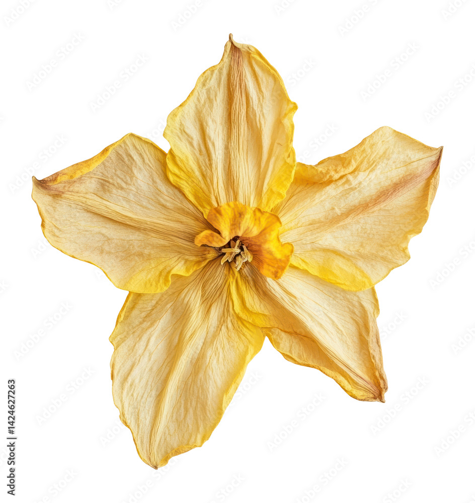 Naklejka premium PNG Daffodil flower daffodil texture.