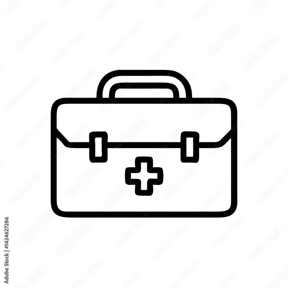 Icon of a doctorchest / first aid kit Icon of a doctorchest / first aid kit