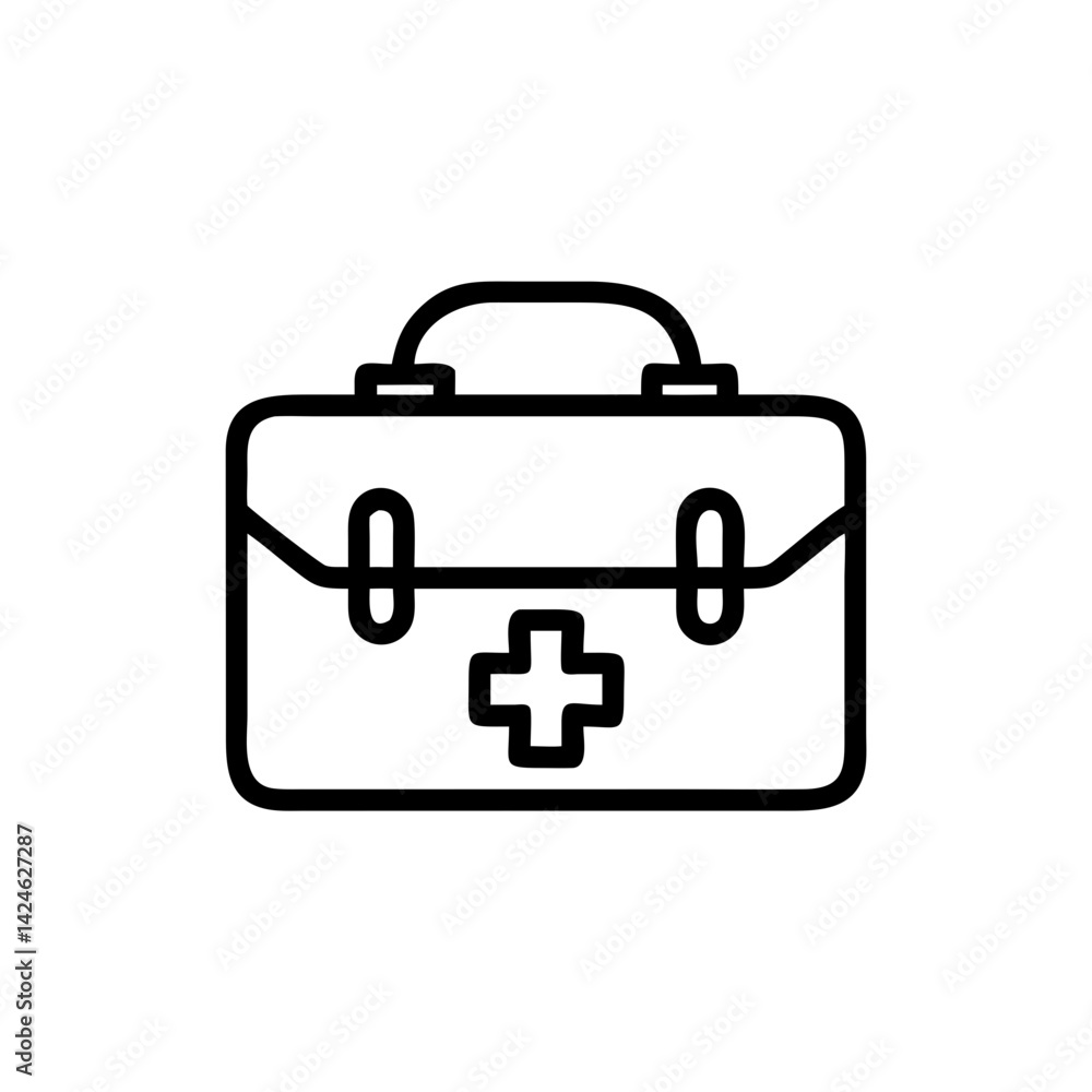 Icon of a doctorchest / first aid kit Icon of a doctorchest / first aid kit