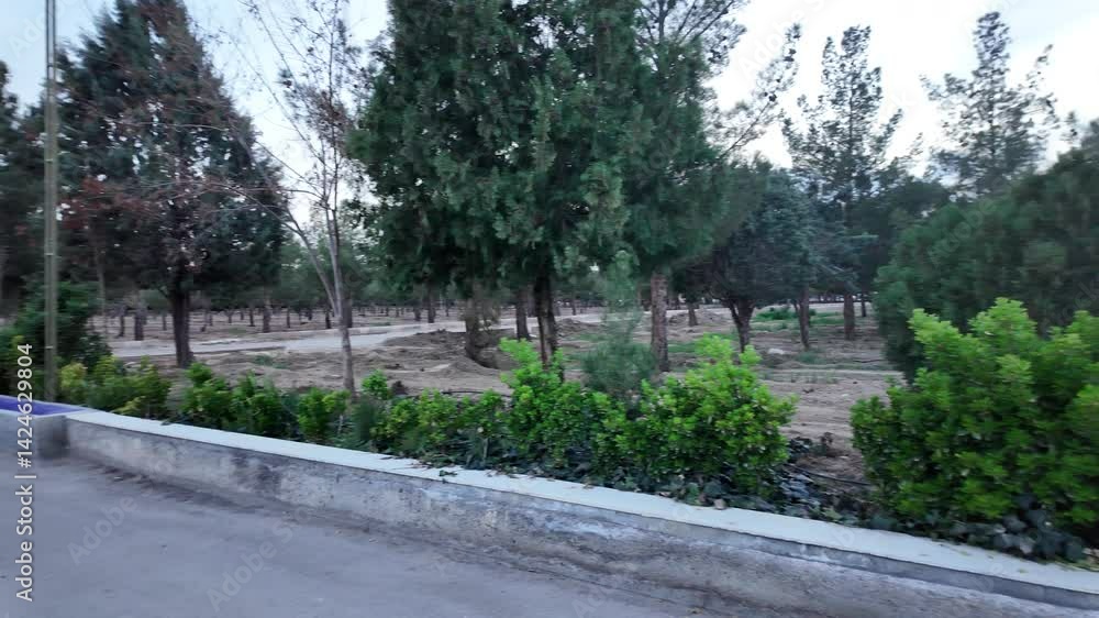 View of the Iranian Garden of Damghan View of the Iranian Garden of Damghan