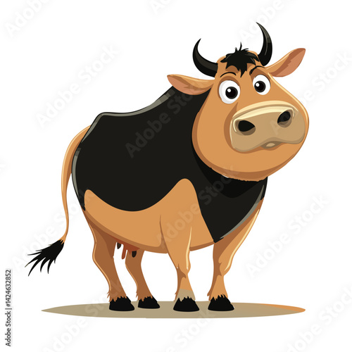 Vector illustration of a cow