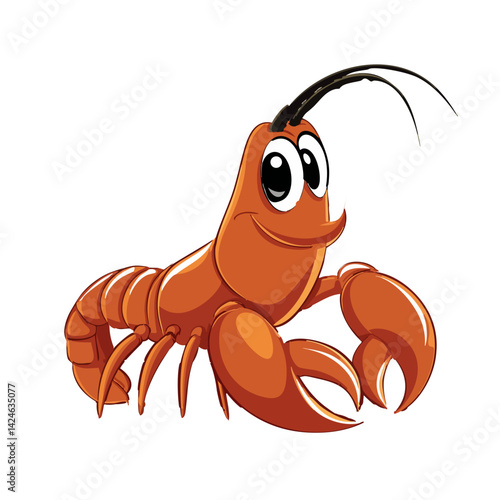 Vector illustration of a lobster