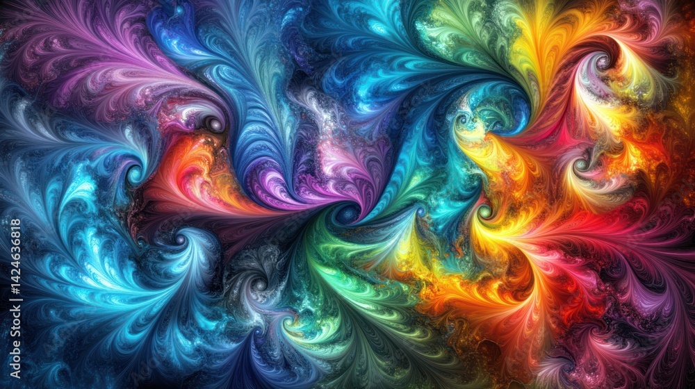 Vibrant Swirls of Color: An Abstract Masterpiece Vibrant Swirls of Color: An Abstract Masterpiece