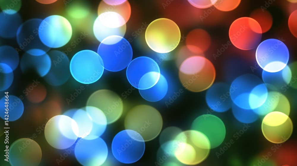 Obraz premium Colorful Bokeh Lights Abstract Background