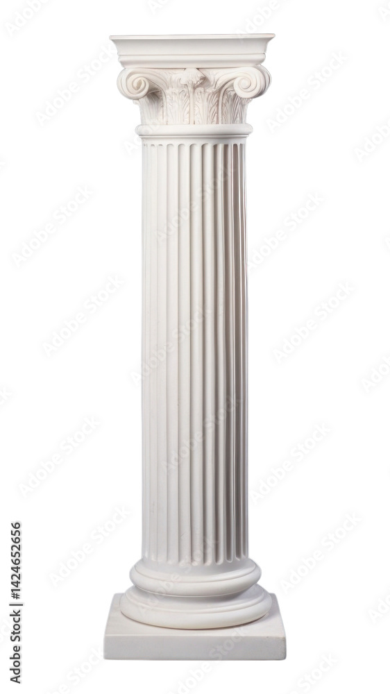 Fototapeta premium PNG Greek Ionic column architecture colonnade baluster.