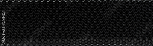 Obraz na płótnie Black metal grill texture background w salonie