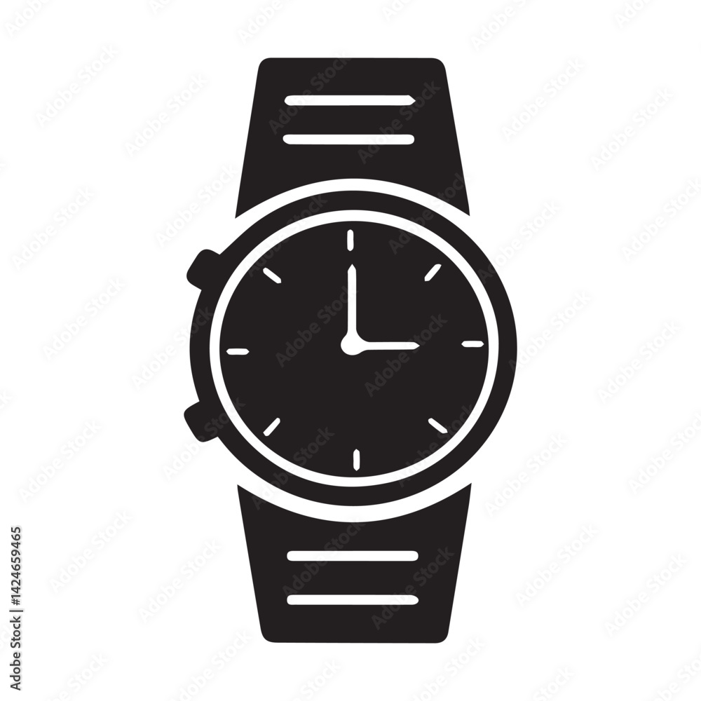 Watches icon in vector Quartz watches Chronograph watches Wrist watches outline in vector Watches icon in vector Quartz watches Chronograph watches Wrist watches outline in vector