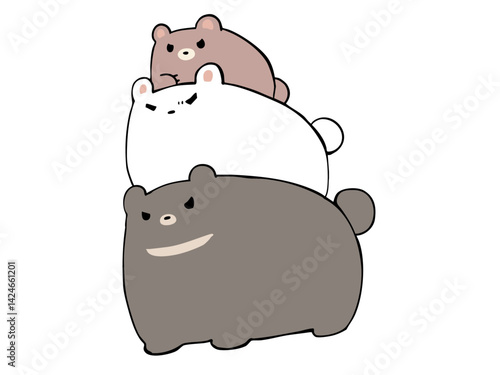 大中小 くま