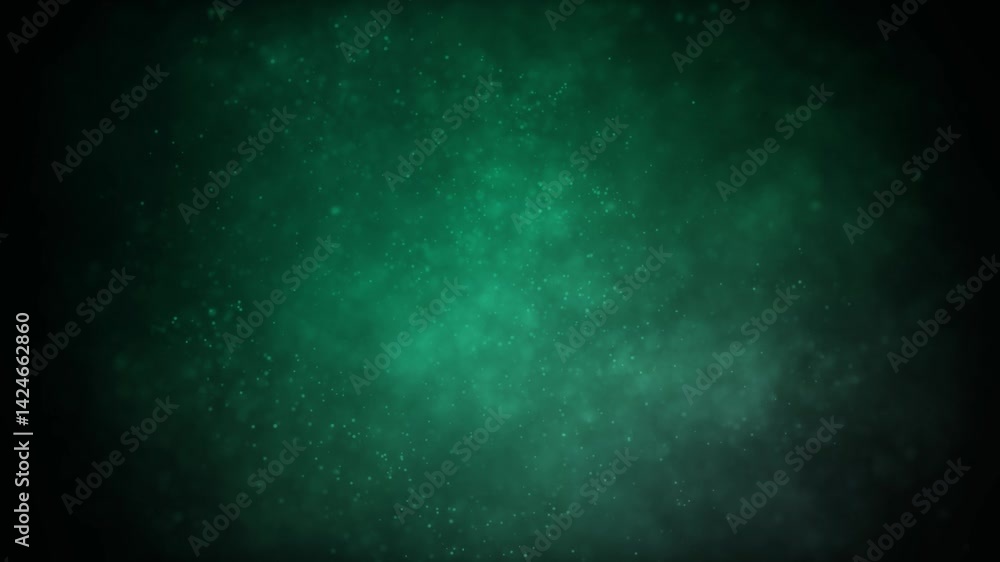 Abstract mysterious blurry green particle cloud background in slow motion. Loop Animation. Abstract mysterious blurry green particle cloud background in slow motion. Loop Animation.