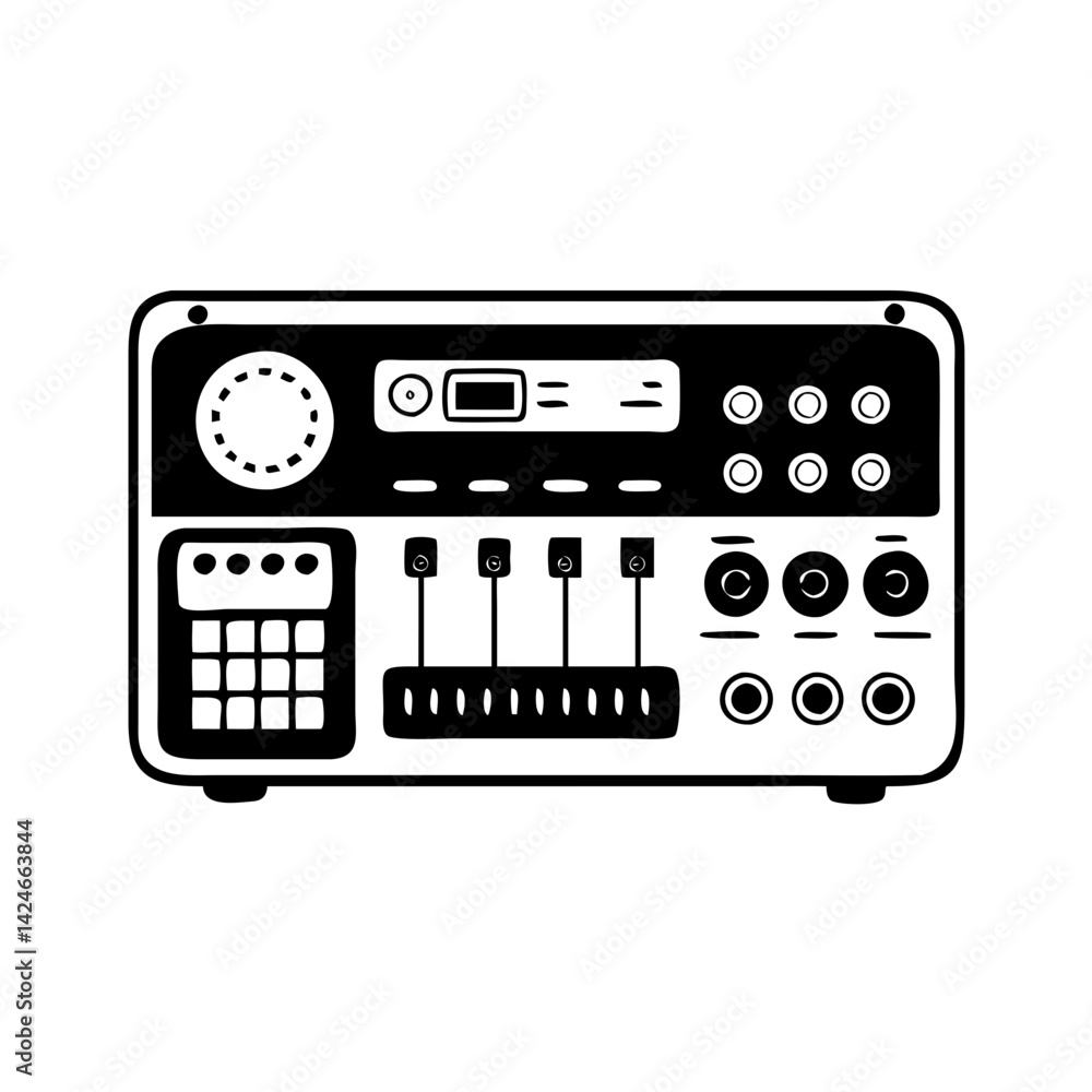 control panel icon, control panel silhouette vector illustration-simple silhouette illustration of control panel, perfect for control panel logos and icons control panel icon, control panel silhouette vector illustration-simple silhouette illustration of control panel, perfect for control panel logos and icons