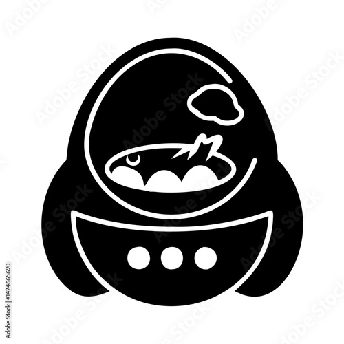 incubator icon, incubator silhouette vector illustration-simple silhouette illustration of incubator, perfect for incubator logos and icons