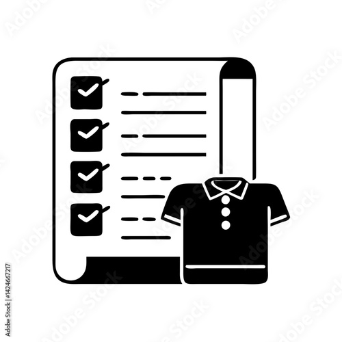  packing list icon, packing list silhouette vector illustration-simple silhouette illustration of packing list, perfect for packing list logos and icons