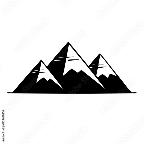 pyramids of giza icon, pyramids of giza silhouette vector illustration-simple silhouette illustration of pyramids of giza, perfect for pyramids of giza logos and icons