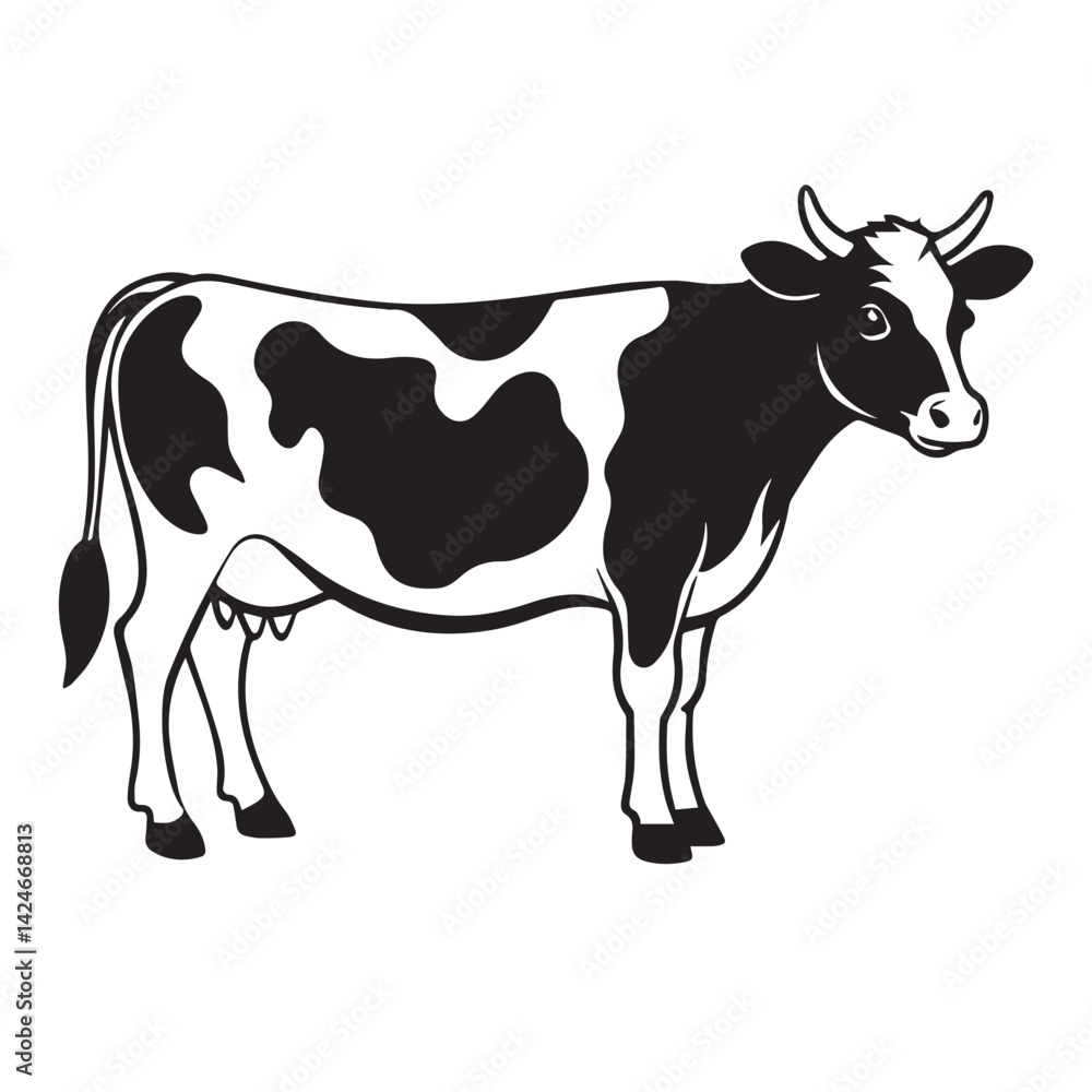 cow icon in vector art cow icon in vector art