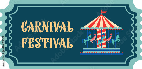Circus tickets Magic show entrance vintage paper ticket festival entertaining