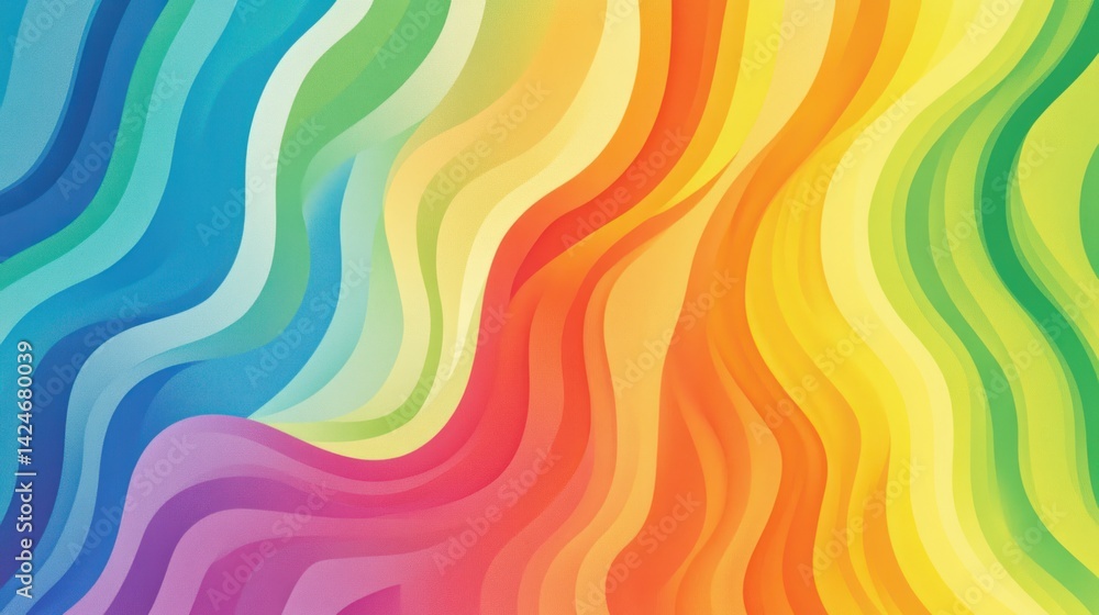 Vibrant, multicolored wavy lines create a dynamic abstract design. Vibrant, multicolored wavy lines create a dynamic abstract design.