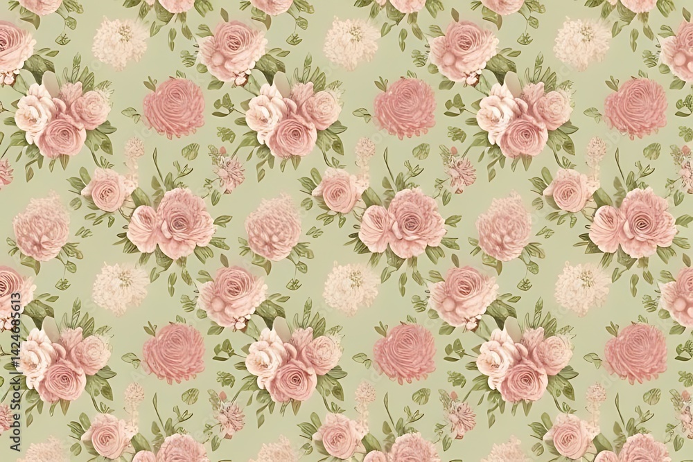 custom made wallpaper toronto digitalseamless pattern with flowers