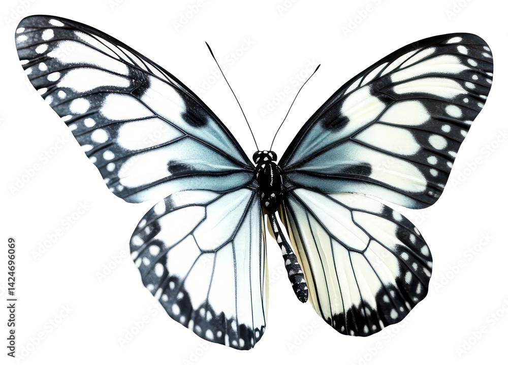 Fototapeta premium PNG Butterfly insect white art.