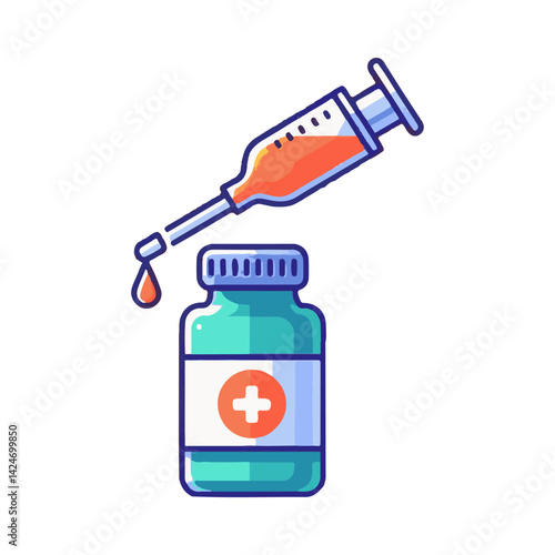 syrup medicine illustration design